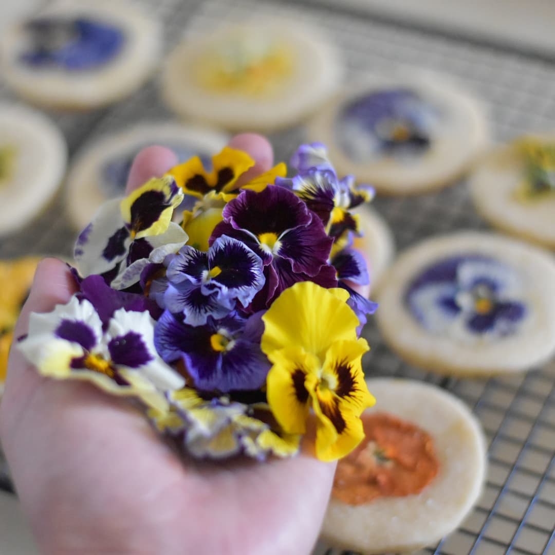 Galletas con flores